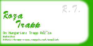 roza trapp business card